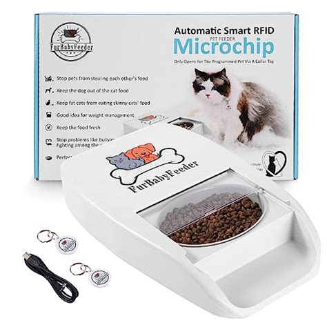 rfid chip cat feeder|cat automatic feeder with camera.